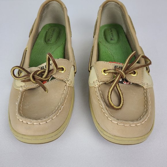 Sperry  Top-Sider Tan Flower Print Loafer Size 8 - Picture 3 of 8